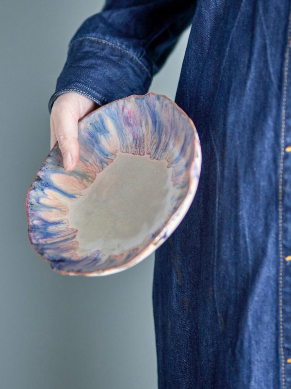 Amalia Bowl, Blue, Stoneware — Small