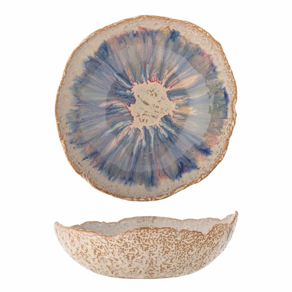 Amalia Bowl, Blue, Stoneware — Large