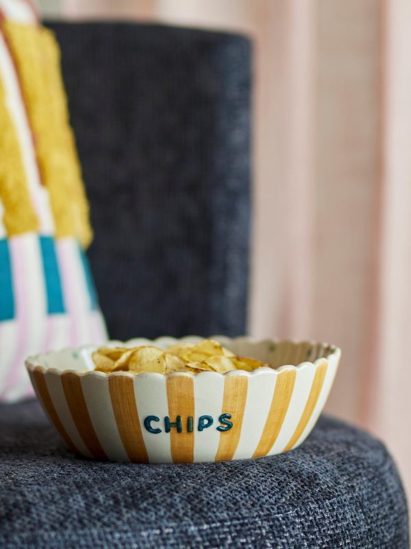 Chip Bowl, Multi, Stoneware — Chips