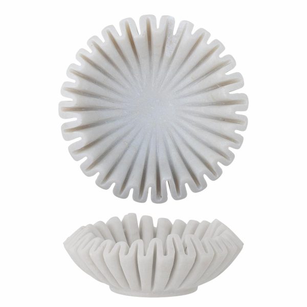 Harmonia Bowl, White, Marble