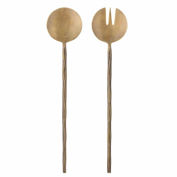 Gaith Salad Servers, Brass — Set of 2
