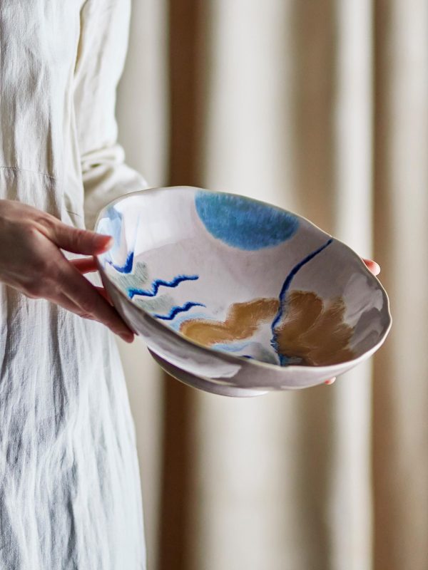 Imogen Bowl, Multi, Stoneware — Brushstroke