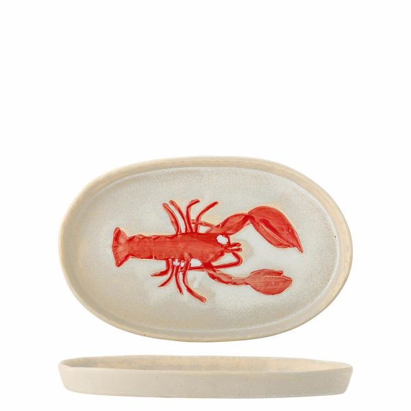 Hadden Serving Plate, Red, Stoneware