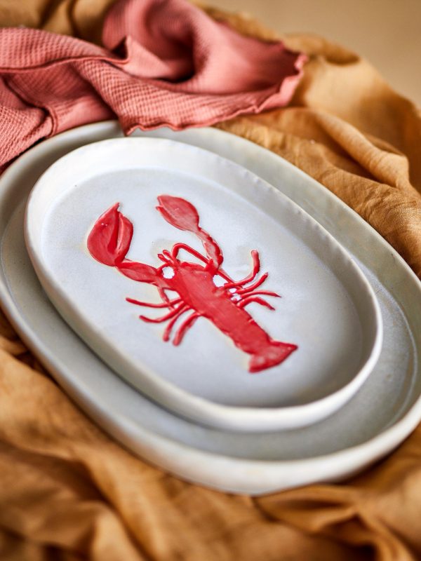 Hadden Serving Plate, Red, Stoneware