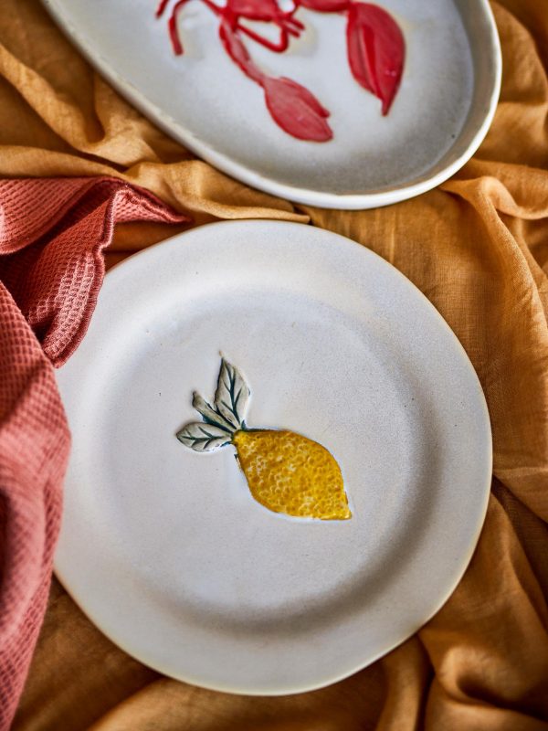 Hadden Plate, Yellow, Stoneware
