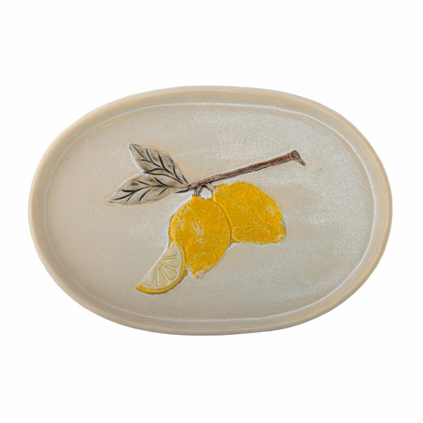 Hadden Serving Plate, Yellow, Stoneware