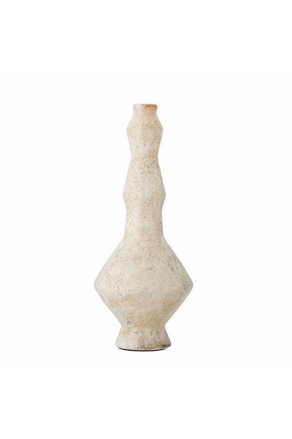 Bancroft Candle Holder, White, Terracotta