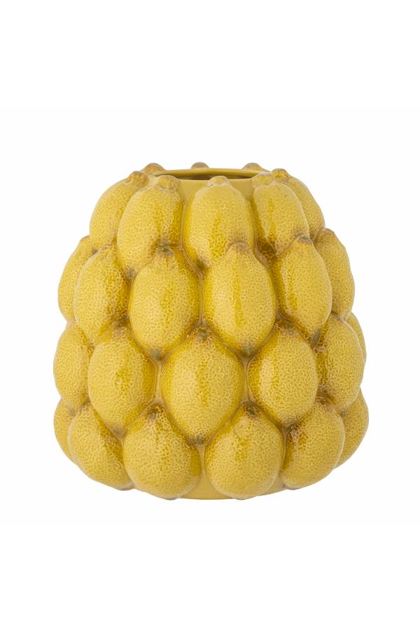Limone Vase, Yellow, Stoneware