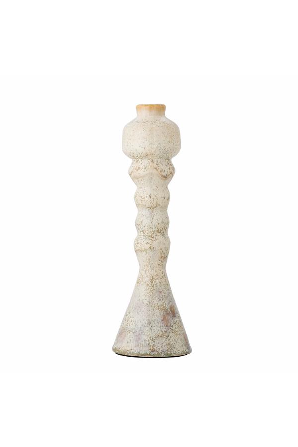 Bancroft Candle Holder, White, Terracotta