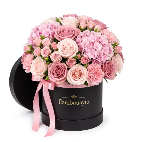 Soft Pink Flower Box