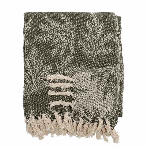Gabriela Throw, Green, Recycled Cotton