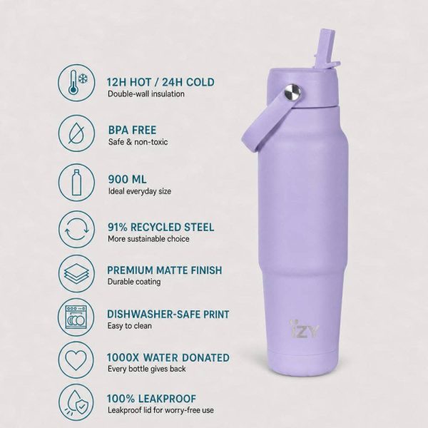 IZY Travel Bottle 900ml — Lilac
