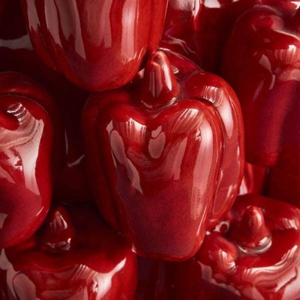Paprika Vase — Red Stoneware 31cm