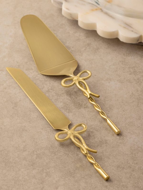 Imperial Gold Cake Server Set