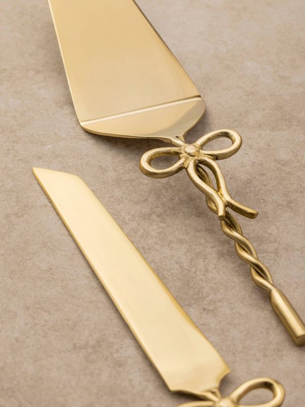 Imperial Gold Cake Server Set