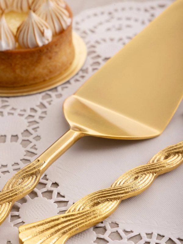Santiago Rope Handle Cake Servers
