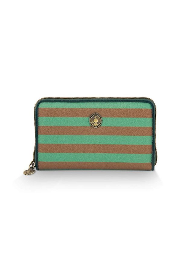 Willow Wallet Stripe Green