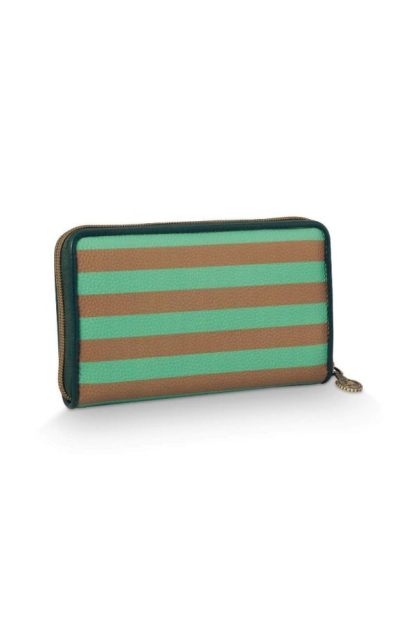 Willow Wallet Stripe Green
