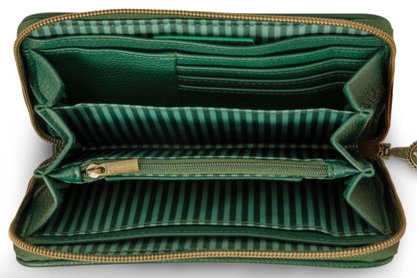 Willow Wallet Stripe Green