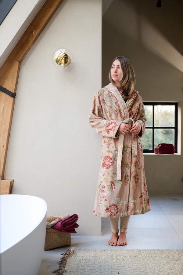 Bathrobe Secret Garden Khaki L