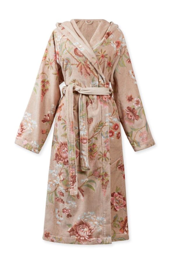 Bathrobe Secret Garden Khaki L